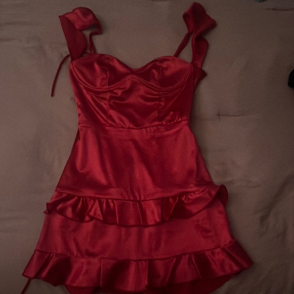 Red lucy and the sky homecoming dress